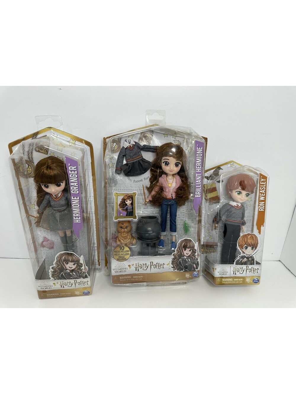 Wizarding World Harry Potter, 8-Inch Brilliant Hermione Granger Doll,Ron Weasley